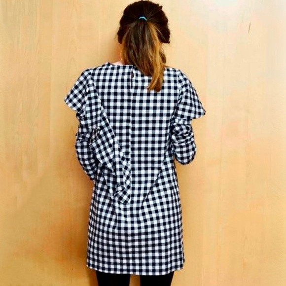 Zara girls gingham dress with flounce - Picture 15 of 16